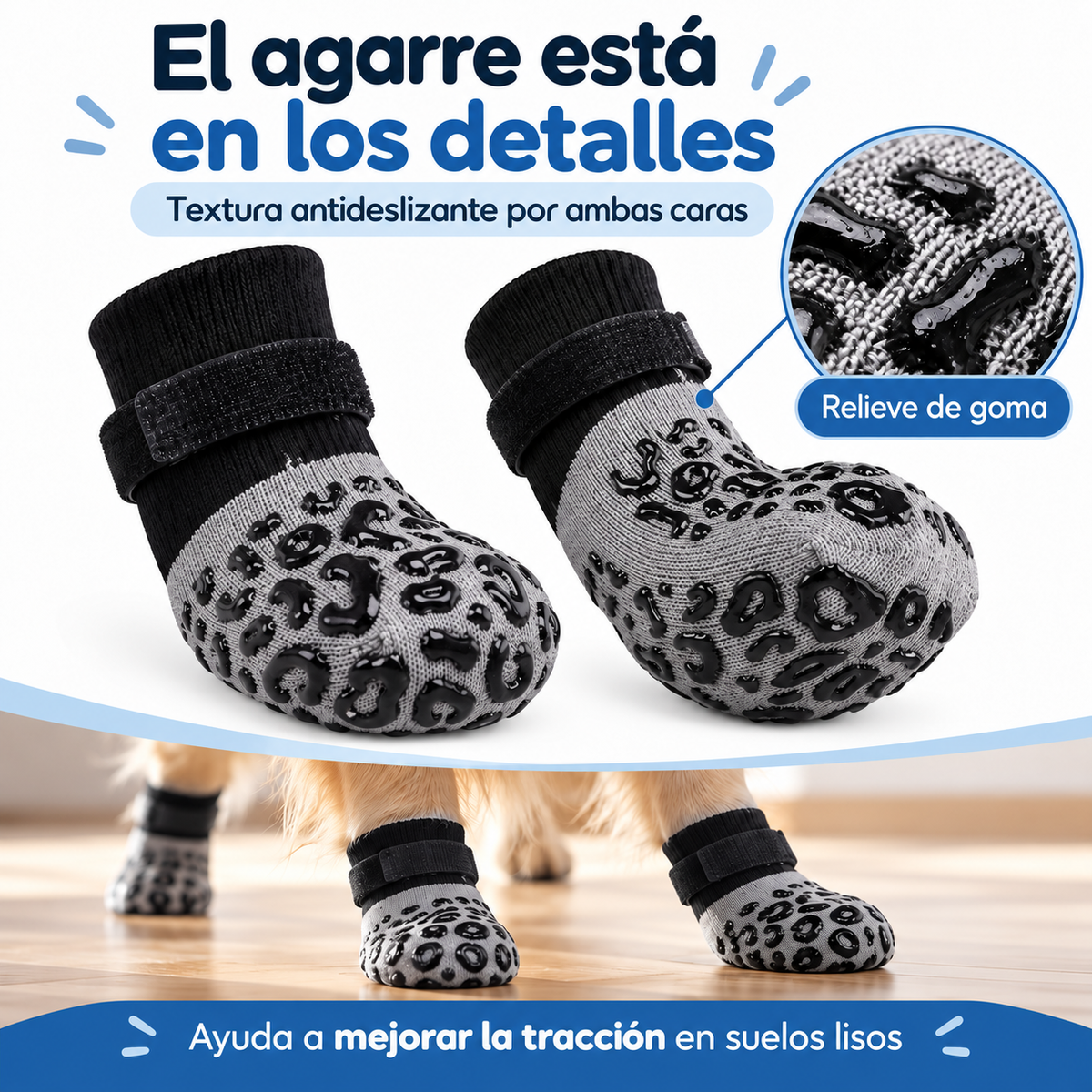 Calcetines de agarre para perros