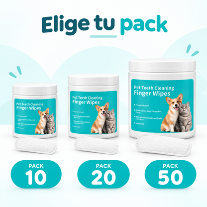 Toallitas dentales para mascotas