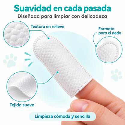 Toallitas dentales para mascotas